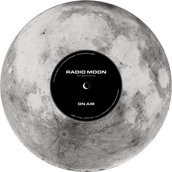 Radio Moon vinyl record spinning
