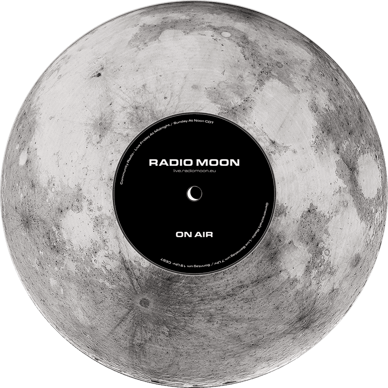 Radio Moon vinyl record spinning