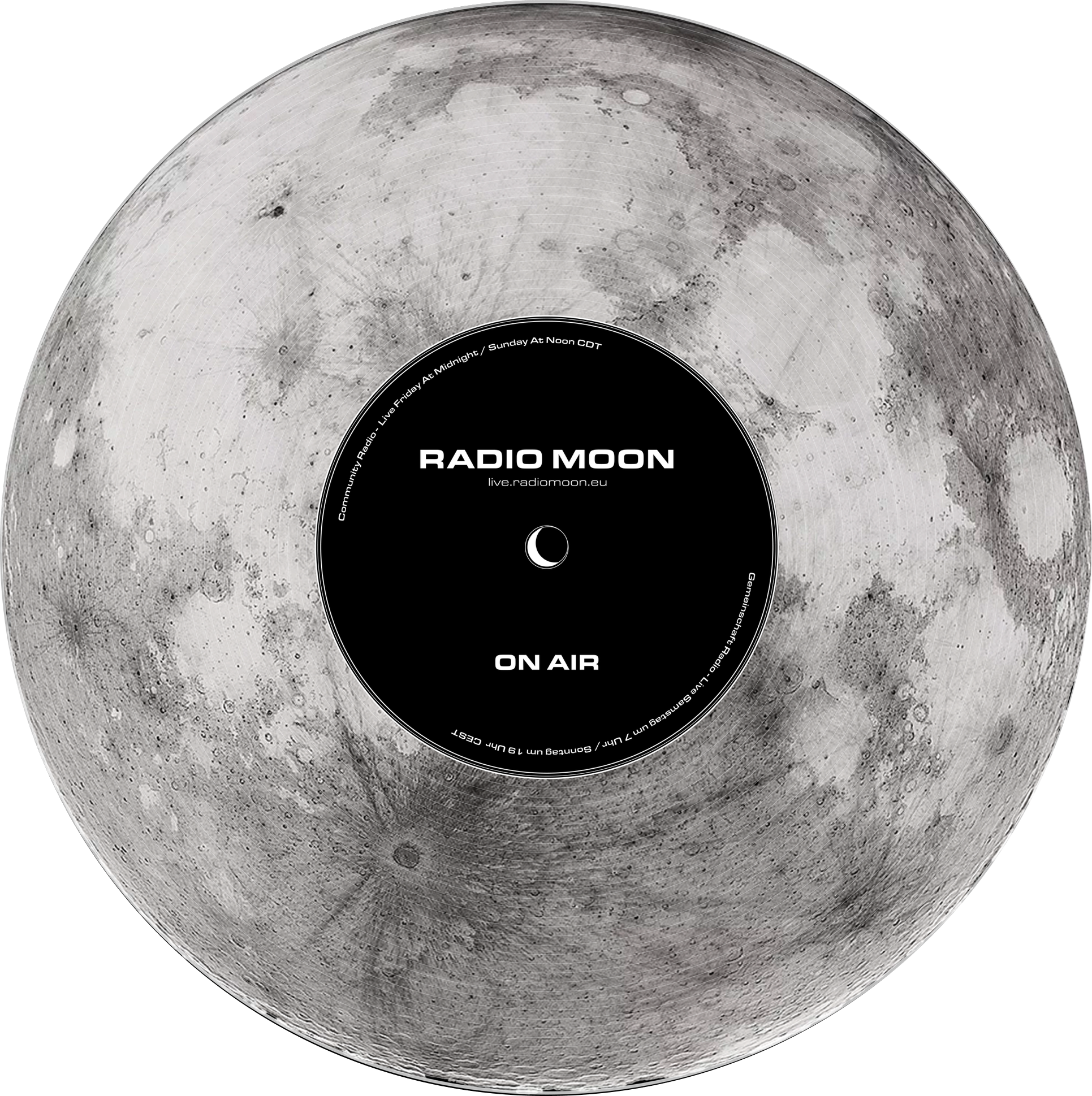 Radio Moon vinyl record spinning